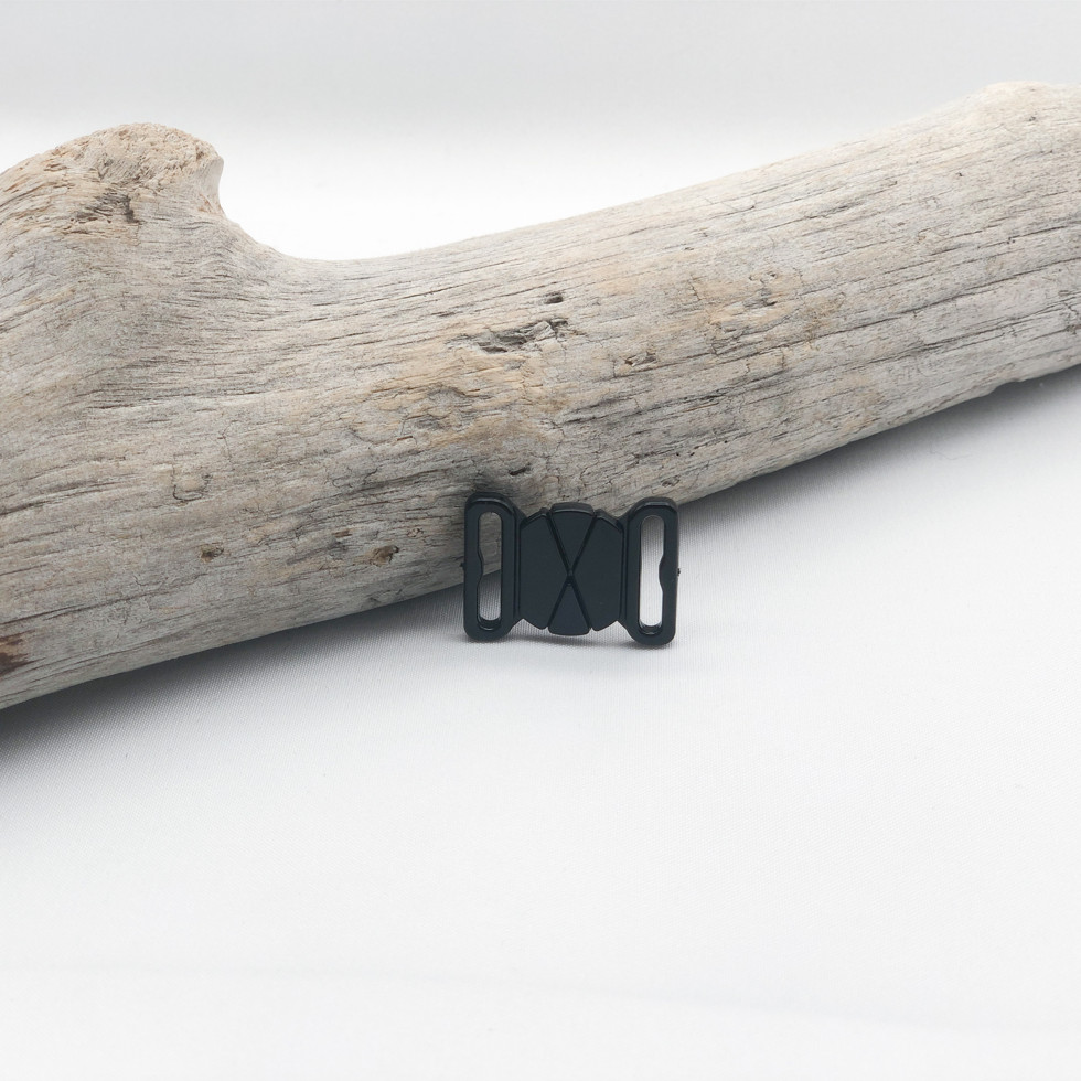 Black Lingerie Swimwear Clip Clasp: 25mm x 18mm